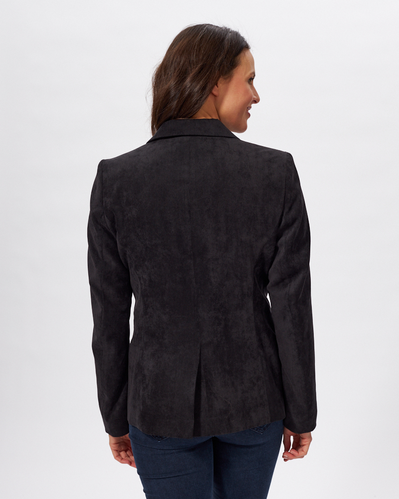 Blazer newest Feincord, schwarz